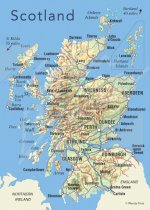 Scotland Map Magnet (V CB)