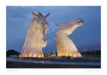 Kelpies, Falkirk Print