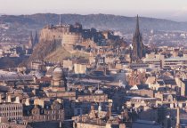 City from Salisbury Crags, Edinburgh 1 Postcard (H Std CB)