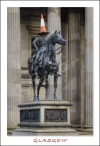 Duke of Wellington Statue, Glasgow Postcard (V Std CB)