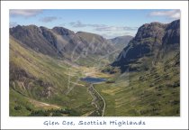 Glencoe, West Highlands Postcard (H Std CB)