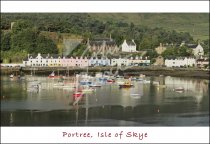 Portree Harbour, Skye Postcard (H Std CB)