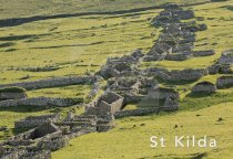 Village at St Kilda, Hebrides Postcard (H Std CB)