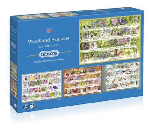 Jigsaw Woodland Seasons 4x500pc (Nov)