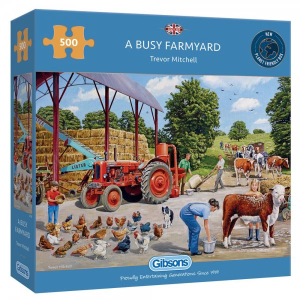 Jigsaw Busy Farmyard 500pc