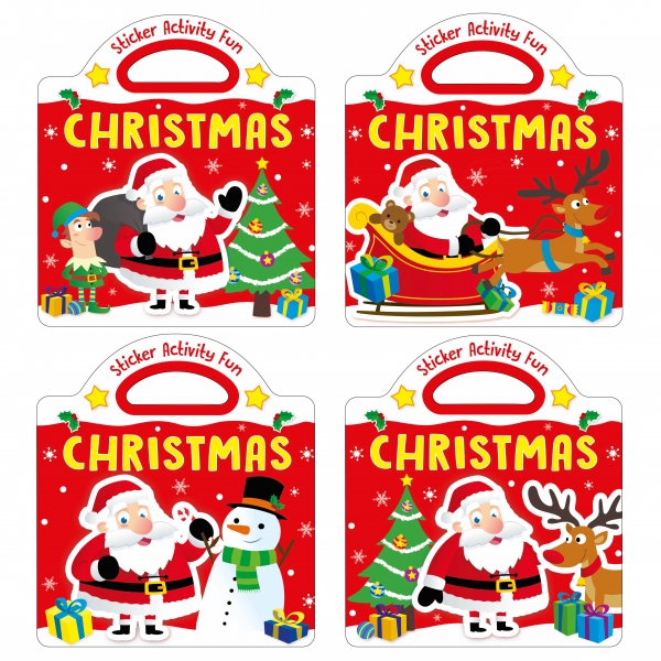 Christmas Sticker & Colour(4 Asst)(Oct)