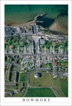 Bowmore, Aerial view from town Postcard (V SG)