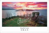 Dunollie Castle, Oban Postcard (H SG)