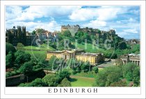 Edinburgh Castle and Art Galleries, Edinburgh Postcard (H SG)