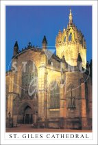 St Giles Cathedral, Close up Postcard (V SG)