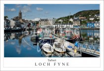 Tarbert, Loch Fyne, Harbour view Postcard (H SG)