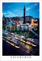 Edinburgh, Trams, Festivities Postcard (V SG)