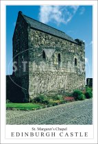 St. Margaret's Chapel - Edinburgh Castle Postcard (V SG)