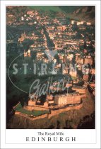 Royal Mile, The - Edinburgh, from the Air Postcard (V SG)