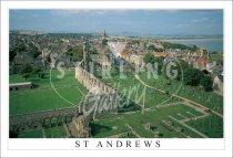 St Andrews Panorama From St Rule's Tower, St Andrews Postcard (H SG)