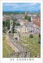 St Andrews Cathedral from Above, St Andrews Postcard (V SG)