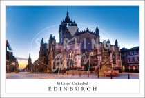 St Giles Cathedral - Edinburgh, Wideshot Postcard (H SG)