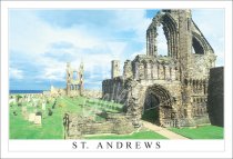 St Andrews Cathedral, Outside Postcard (H SG)