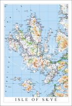 Isle of Skye Map Postcard (V SG)