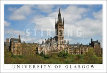 University of Glasgow, front wide view Postcard (H SG)