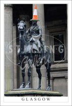 Wellington Statue, Cone - Glasgow Postcard (V SG)