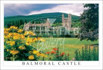 Balmoral Castle, Floral Postcard (H SG)