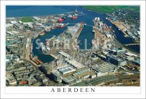 Aberdeen, Harbour Aerial View Postcard (H SG)