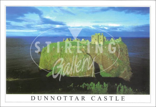 Dunnottar Castle, Summer Evening Postcard (H SG)