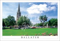 Ballater, Kirk and Park Postcard (H SG)