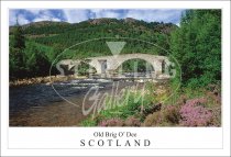 Old Brig o' Dee - Scotland Postcard (H SG)