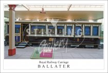 Royal Rail Carriage - Ballater Postcard (H SG)