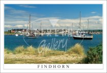 Findhorn, Moray, Moorings Postcard (H SG)