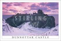 Dunnottar Castle , Winter Snow Postcard (H SG)