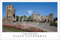 Lantern of the North - Elgin Cathedral, Floral Postcard (H SG)