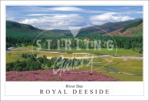 River Dee - Royal Deeside, to Mar Lodge Postcard (H SG)