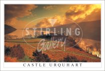 Urquhart Castle, Dawn Postcard (H SG)