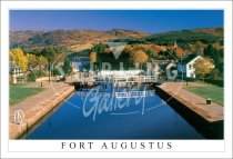 Caledonian Canal, Locks, Fort Augustus Postcard (H SG)