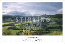 Drumnadrochit - Scotland, from Above, Springtime Postcard (H SG)