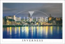 Inverness, Evening Lights Postcard (H SG)