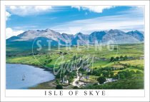 Black Cuillin, Carbost & Loch Harport, Isle of Skye Postcard (H SG)