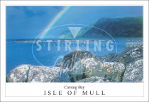 Rainbow Carsaig Bay - Isle of Mull Postcard (H SG)