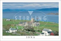 Iona - Over Iona Abbey to sound of Iona Postcard (H SG)