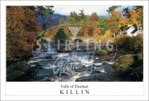 Falls of Dochart -Killin, Autumn Postcard (H SG)