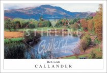 Ben Ledi - Callander, and River Teith Postcard (H SG)