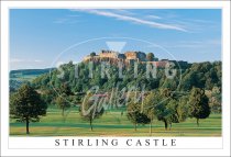 Stirling Castle, Evening Light from Golf Course Postcard (H SG)