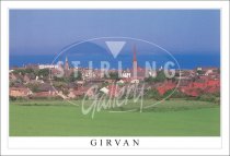 Girvan and Ailsa Craig Postcard (H SG)