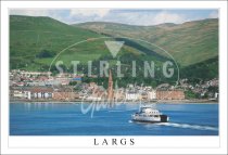 Largs, Ferry approaching Postcard (H SG)