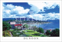 Dunoon, Castle Gardens to East Bay Postcard (H SG)