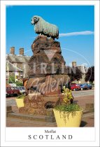 Moffat, Colvin Fountain - Scotland Postcard (V SG)