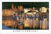 Kirkcudbright, Marina & MacLellan's Castle Postcard (H SG)